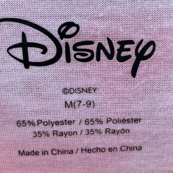 Disney Pink Tie Dye Lilo & Stitch Tee Shirt Sz M 7-9 - Picture 11 of 12